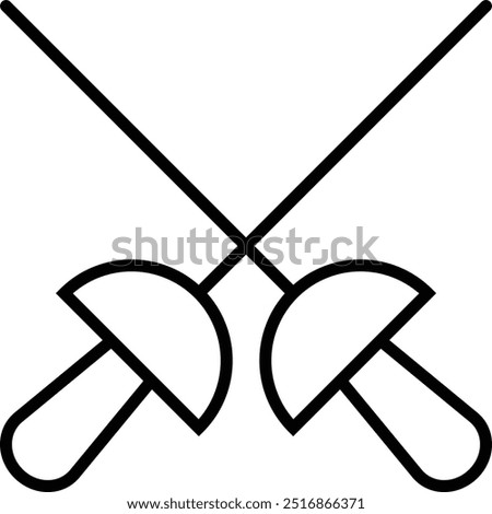 Fencing Sword icon design for personal commercial use