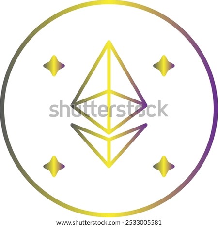 Ethereum icon design for personal commercial use