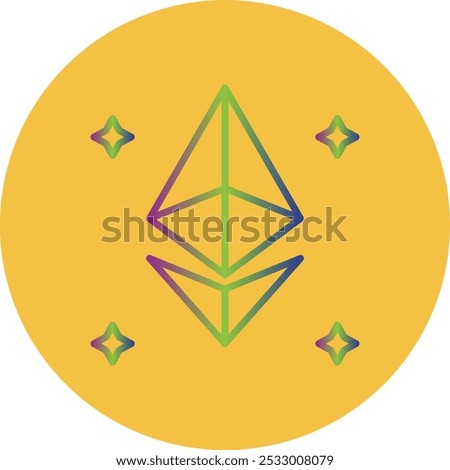 Ethereum icon design for personal commercial use