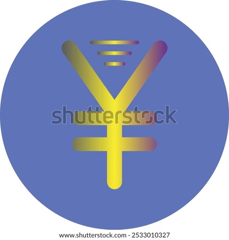 Yen Sign icon design for personal commercial use