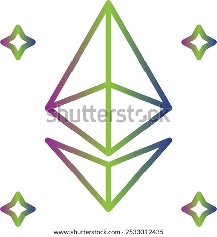 Ethereum icon design for personal commercial use