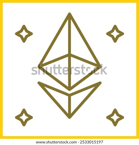 Ethereum icon design for personal commercial use