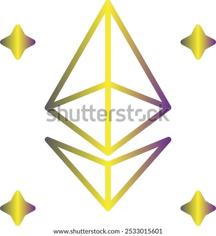 Ethereum icon design for personal commercial use