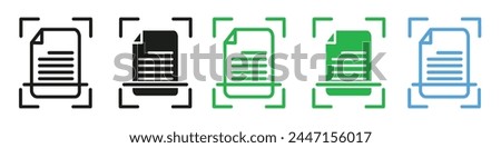 Anti Virus Document Scanning Icon for Digital Security and Cleanup