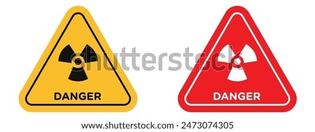 Radiation Hazard Warning Sign Ensure Safety in High Radiation Areas