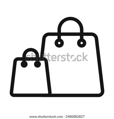 Shopping Bags Icon Ideal for Retail Marketing