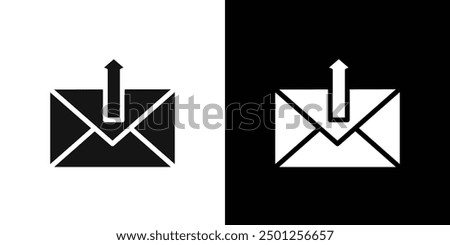 email or mail send icon Symbol mark in filled style