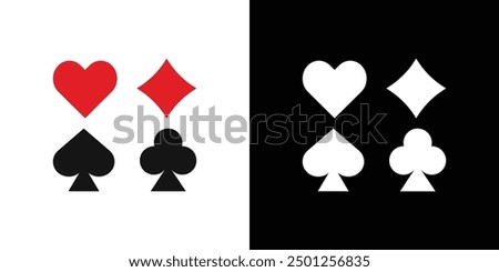 Suit playing card icon Symbol mark in filled style