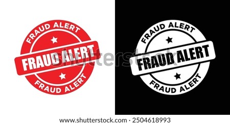 Fraud Alert icon Symbol mark in filled style