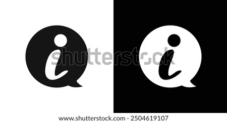 information icon Symbol mark in filled style