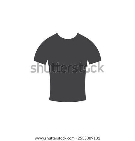 T shirt Icon Symbol mark in filled style