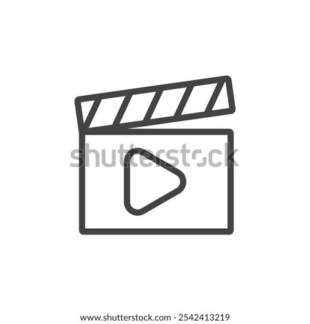 Video Icon Symbol mark in filled style