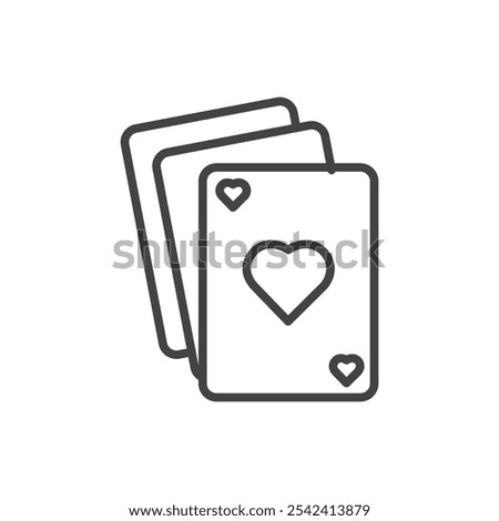 Playing cards icon Symbol mark in filled style