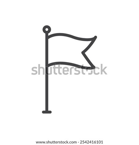 Flag icon Symbol mark in filled style