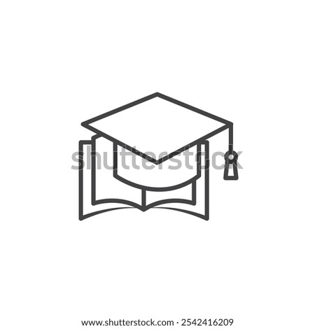 Education icon Symbol mark in filled style