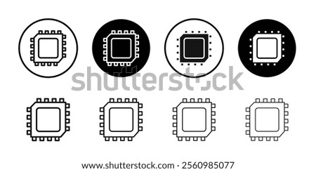 Chip icon Symbol mark in filled style