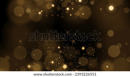 Gold golden background with glow magical dust glitters