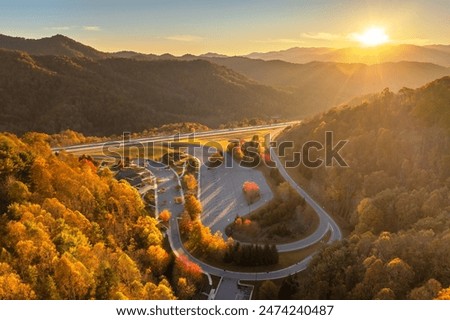 Similar – Image, Stock Photo empty expressway parking lot