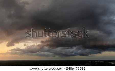 Similar – Foto Bild dramatischer Himmel während eines Gewitters auf dem Fluss