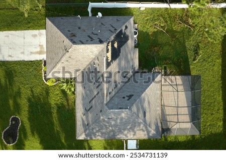 Similar – Image, Stock Photo roof area. Roof Tiled roof