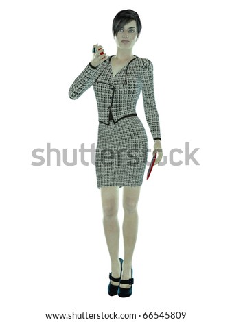 Business Woman In Sexy Skirt Suit Stock Photo 66545809 : Shutterstock