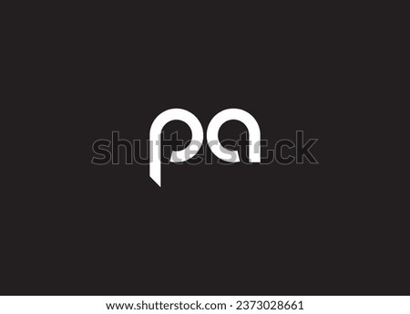 PA letter logo design and initial logo design