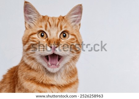 Similar – Image, Stock Photo Cat looks up at the countdown