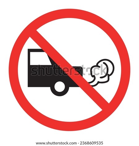 symbol sign please go off Do not leave the engine running. vector illustration
