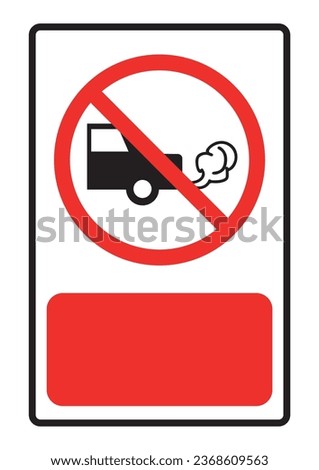 symbol sign please go off Do not leave the engine running. red background for text vector illustration