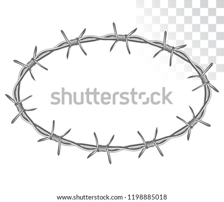 Barbed Wire Circle Vector At Vectorified Com Collection Of