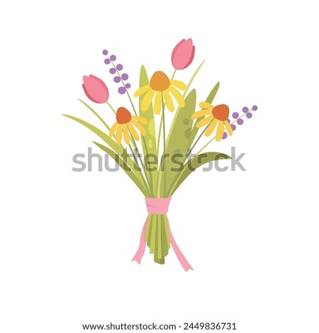 Similar – Image, Stock Photo Flower stalks of wild carrot from frog perspective in wonderful backlight on a summer evening.