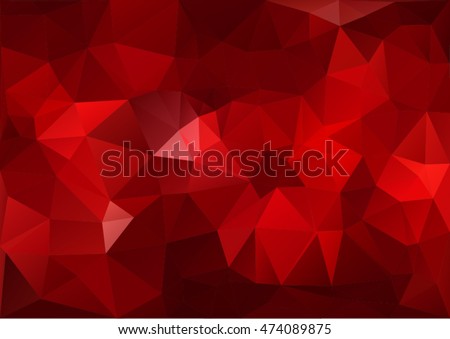 Red Pattern Geometric style.