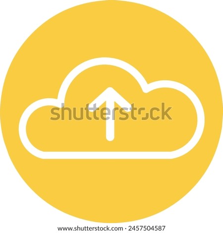 Cloud upload icon, no fill icon, cloud icon with up arrow