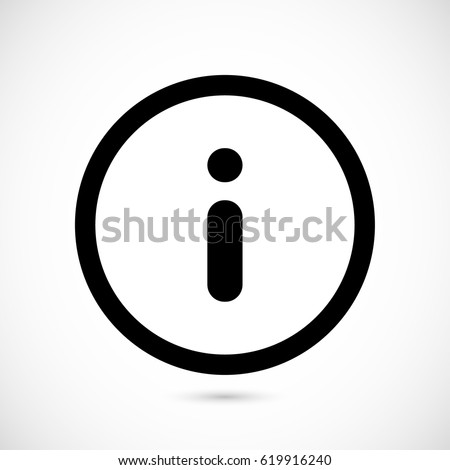 Info icon stock vector illustration