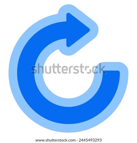 Circular arrow vector icon illustration