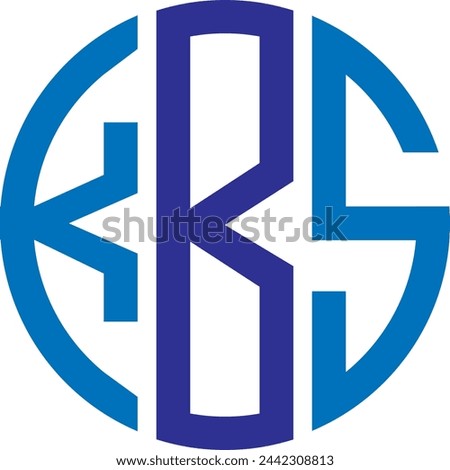 KBS Circle logo design, icon, symbol, vector file
