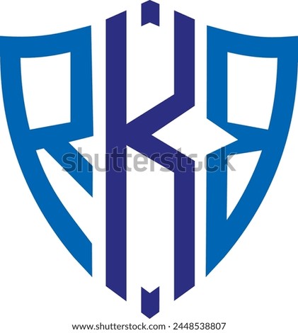 RKB Shield Shape logo, icon, symbol, vector file