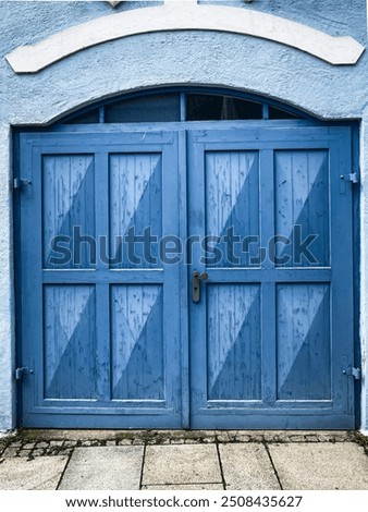Similar – Image, Stock Photo Wooden door close up in blue
