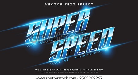 Super Speed editable text effect Template with Sport and Champion text style