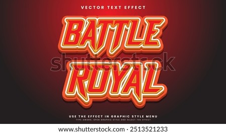 Battle Royale 3D editable text effect Template