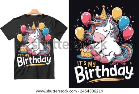 It's My Birthday Kids T Shirt Birthday Years Old Gift Present.