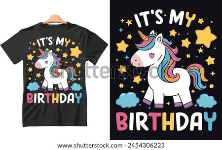 It's My Birthday Kids T Shirt Birthday Years Old Gift Present.