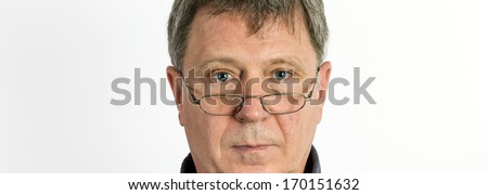 Closeup portrait of sad  stressed man, really depressed about something bad, isolated on white background. Negative emotion facial expression feeling