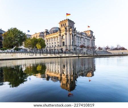 Similar – Image, Stock Photo Reichstag in the morning in autumn II