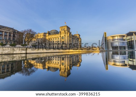 Similar – Image, Stock Photo Reichstag in the morning in autumn II