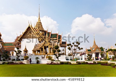 Phra Tinang Aporn Phimok Prasat Pavillion in the Grand Palace in Bangkok