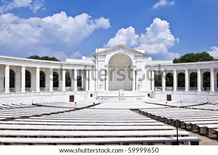 Memorial Amphitheater At Arlington National Cemetery Stock Photo ...