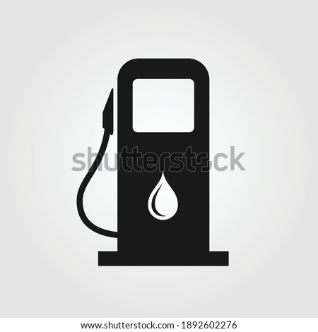 Gas Station icon isolated on white background. Vector illustration