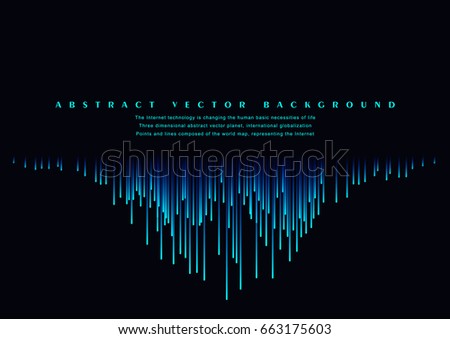 Lines composed of glowing backgrounds, abstract vector background