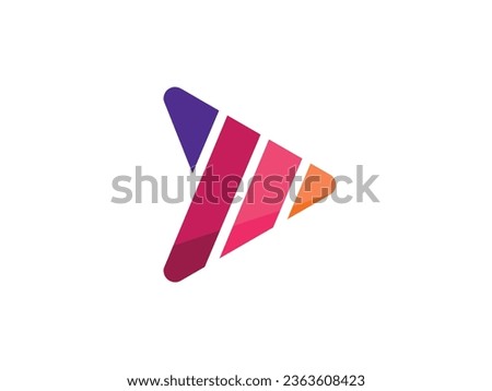 Abstract business logo icon design template with arrow. arrow logo design vector